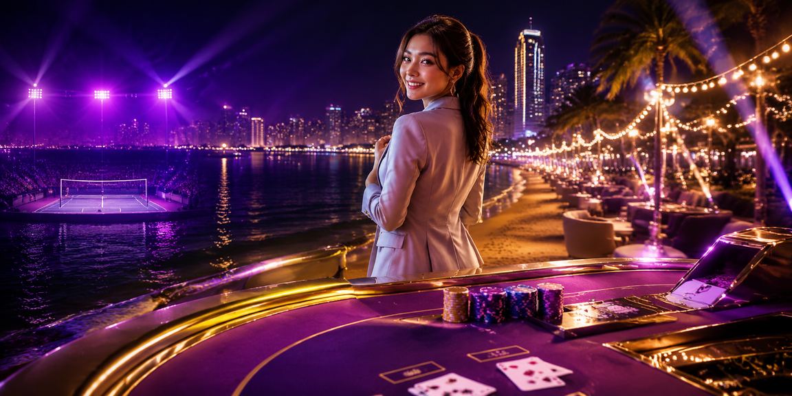 Meja Baccarat kasino langsung bergaya Melayu di Pulau Pinang