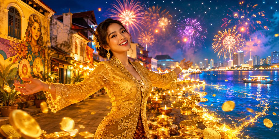 Hiburan kasino bergaya kebaya tempatan di Pulau Pinang Malaysia